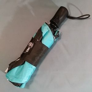 Totes blue black umbrella